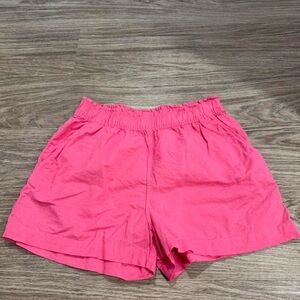 H&M Fuchsia Linen Blend Skirt